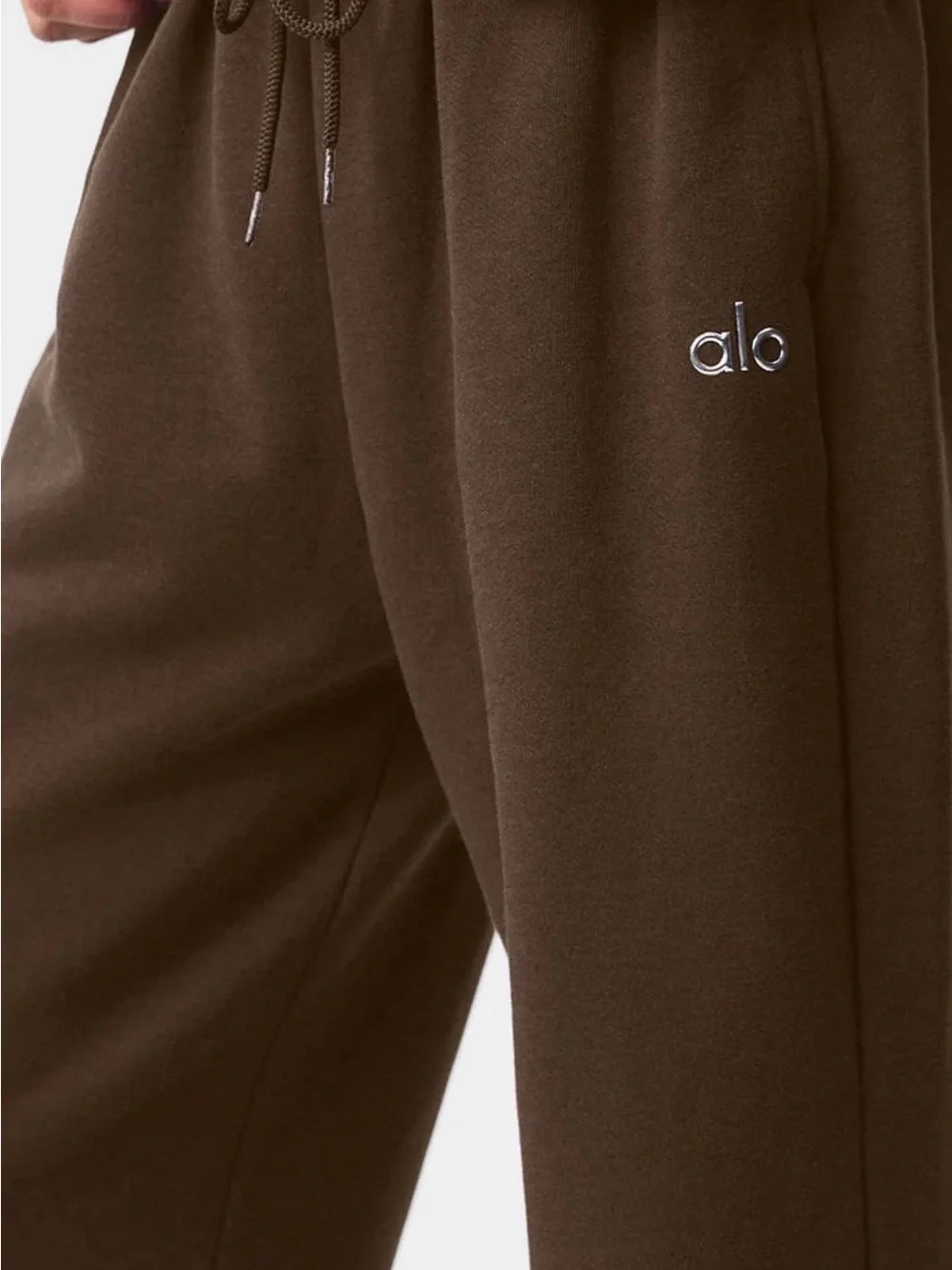 Alo Accolade Straight Leg Sweatpant Espresso size L